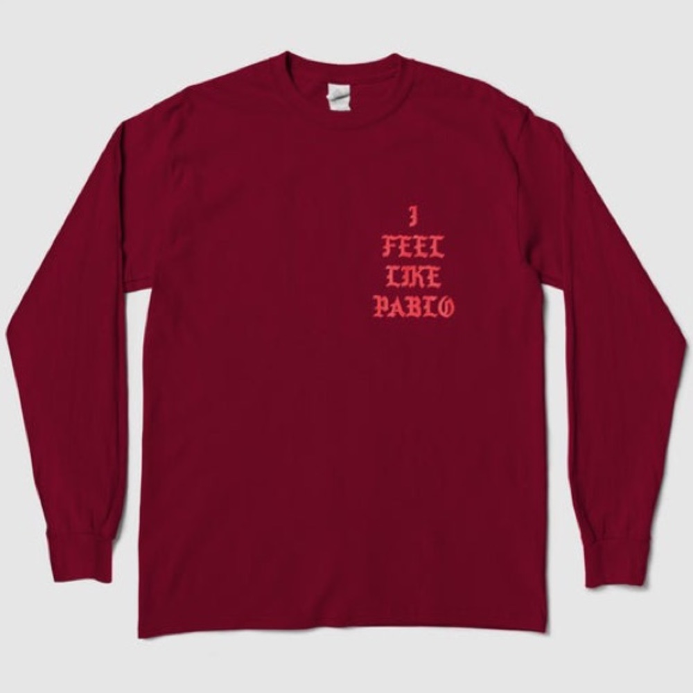 SOLD - YEEZY Maroon Burgundy Pablo Shirt